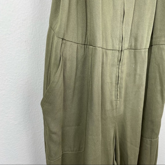 Soho New York Company Olive Green Rayon Jumpsuit M - Picture 8 of 16
